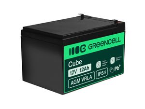 Green Cell AGM VRLA 12V 12Ah wartungsfreie Batterie für Alarmanlagen, Kassen, Spielzeug