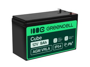Green Cell AGM VRLA 12V 9Ah vedlikeholdsfritt batteri for UPS-enheter