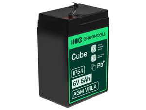 Green Cell AGM VRLA 6V 5Ah vedlikeholdsfritt batteri for alarmsystem, kasseapparat, leker