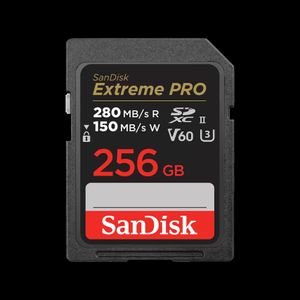 SanDisk Extreme PRO SDXC UHS-II 256 GB minnekort