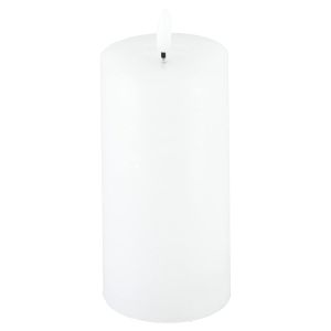 LED-lys med timer, hvid, Northlight, diameter 7,5 cm