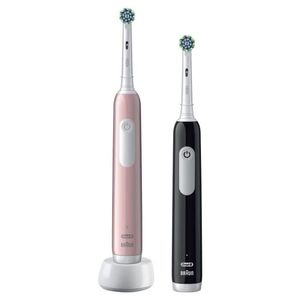 Oral-B Pro 1 Duo eltandborste - svart/rosa