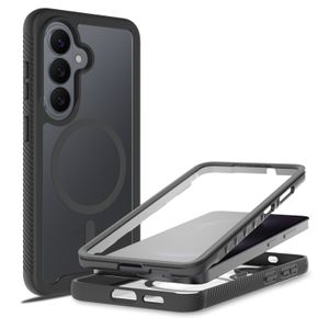 Mobique Samsung Galaxy S26 Fulddækkende MagSafe-cover – Sort/Transparent