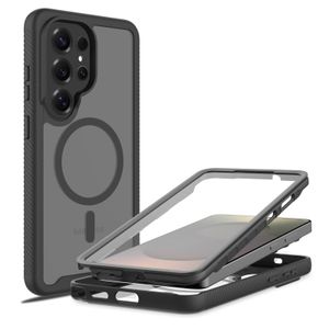 Mobique Samsung Galaxy S26 Ultra MagSafe Fuldt Beskyttende Cover - Sort/Gennemsigtig