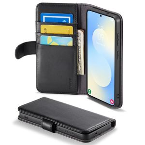 Mobique Samsung Galaxy S26 Plånboksfodral Äkta Läder – Svart