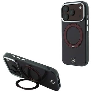 Mercedes Ring Stand Iconic Logo MagSafe -kuori till iPhone 18 Pro/17 Pro - Burgundi