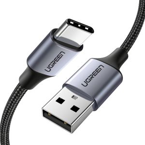 UGREEN US288 USB-A till USB-C kabel 18W, 3A, 2m – svart
