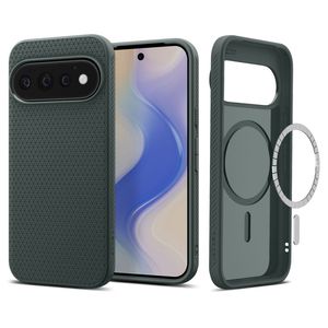 Spigen Liquid Air MagSafe -kuori till Google Pixel 11 Pro - Tummanvihreä