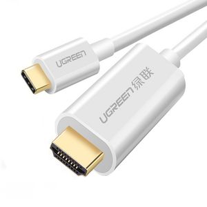 Ugreen USB-C till HDMI-videokabel MM121, 1,5 m – Vit