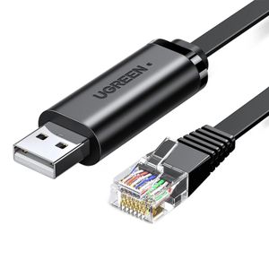 Ugreen CM204 USB-konsolikaapeli, RJ45, 3 m - musta