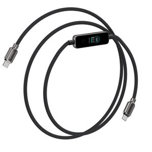 4Smarts ScreenCord USB-C ladekabel 240W, 1,2m - svart