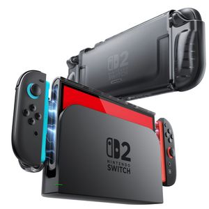 Supcase Crystal cover til Nintendo Switch 2 - Gennemsigtig Sort