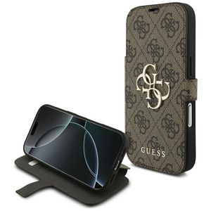 Guess 4G Metal Logo -kotelo  iPhone 18 Pro Max/17 Pro Max:lle - Ruskea