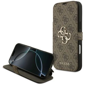 Guess 4G Metal Logo -kotelo  iPhone 18 Pro/17 Pro:lle - Ruskea
