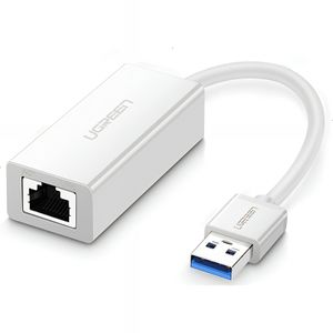 UGREEN CR111 ethernet-adapter RJ45, USB 3.0 - hvit