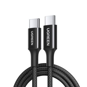 UGREEN L501 USB-C till USB-C-kabel 60W, 3A, 1m – Svart