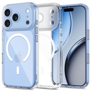 Tech-Protect MagPeak MagSafe -kuori  iPhone 18 Pro Max/17 Pro Max:lle - Läpinäkyvä