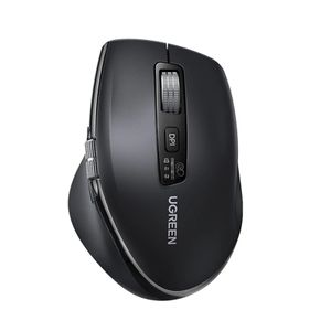 UGREEN M751 Trådløs Mus Bluetooth / Wi-Fi 5000 DPI - Sort