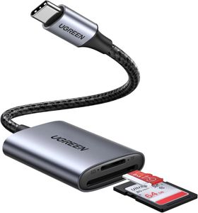 UGREEN CM401 USB-C Kortlæser SD / microSD – Grå