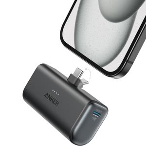 Anker Nano Powerbank 5000 mAh 22.5W - USB-C, Sort