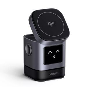 UGREEN W709 Uno 2-i-1 trådløs lader 15W – svart