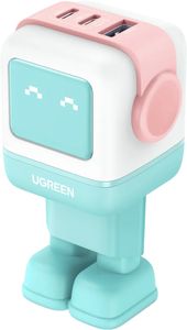 UGREEN CD361 Uno väggladdare USB-C/USB-A 65W – Blå/Rosa