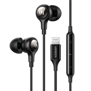 UGREEN 30631 lightning in-ear-hodetelefoner – svart