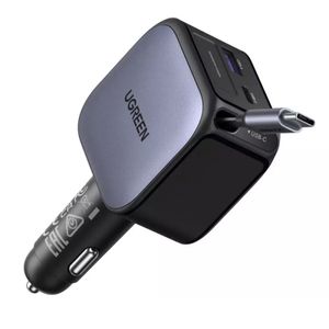 UGREEN Billader 90W, 6.1A, USB-A/USB-C med USB-C-kabel - Grå