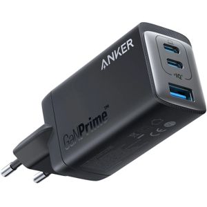 Anker 735 GaNPrime III 65W seinälaturi – 2 x USB-C + 1 x USB-A