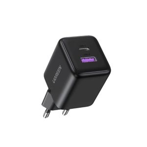 UGREEN Seinälaturi X516 30W, 3A, USB-A/USB-C - Musta