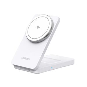 UGREEN W706 2-i-1 trådløs lader 20W – hvit