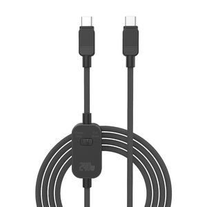 4Smarts PrivacyCord USB-C-kabel 240W, 1,2m - Svart