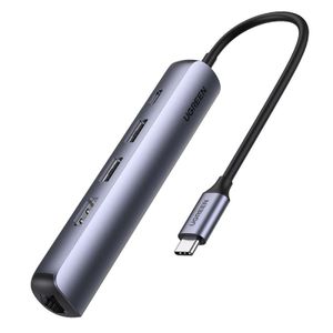 UGREEN CM418 USB-C-keskitin – 2 x USB-A + USB-C + HDMI + RJ45