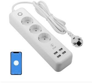SiGN Smart Home grenuttag med 4 USB-portar och överspänningsskydd