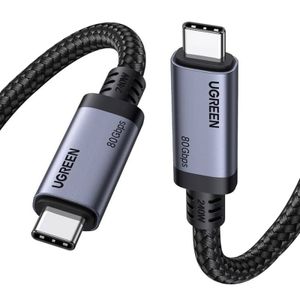 UGREEN L706 USB-C till USB-C kabel 240W, 5A, 1m – svart