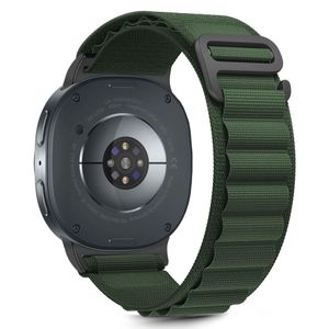 Tech-Protect Nylon Stripe Armband Samsung Galaxy Watch 8 / 8 Classic - Grön