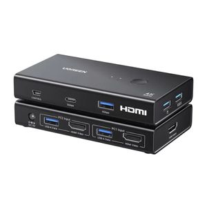 UGREEN AK502 HDMI-switch med 3x USB-C - Sort