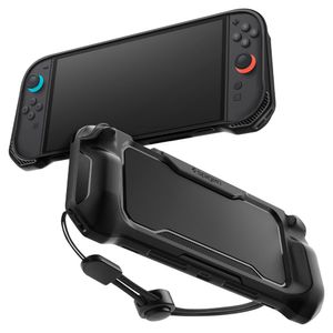 Spigen Rugged Armor-cover til Nintendo Switch 2 - Matsort