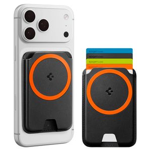 Spigen Valentinus MagFit+ Magnetisk Pung MagSafe – sort