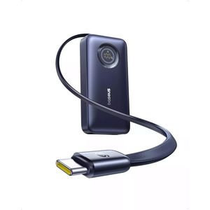 Baseus Powerbank EnerCore CR11 10000mAh 45W PD med USB-C-kabel – Svart