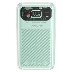 Acefast Sparkling Series M2 powerbank 20000mAh 30W hurtigopladning – grøn