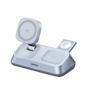 Ugreen 3-i-1 Trådløs Oplader til iPhone/Apple Watch/AirPods 25W - Blå