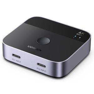 Ugreen AW502 USB-C-kytkin - harmaa