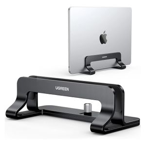 Ugreen LP258 pystysuora kannettavan tietokoneen teline säädettävällä leveydellä - musta