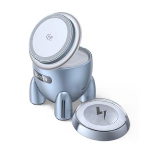 Ugreen W713 trådløs ladestation 2-i-1, 25W – blå