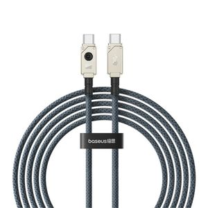 Baseus snabbladdningskabel USB-C till USB-C, 100W, 480mbps, 2m - Vit