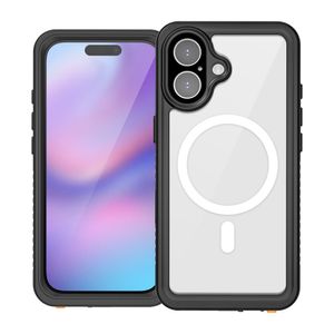 4Smarts Apple iPhone 17 cover MagSafe-kompatibelt vandtæt – sort/gennemsigtig