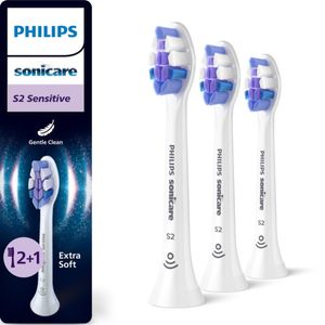 Philips Sonicare S2 Sensitive borsthuvuden, 3-pack – Vit