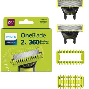Philips OneBlade reserveklinge- og kropssæt QP620/50, 2-pak