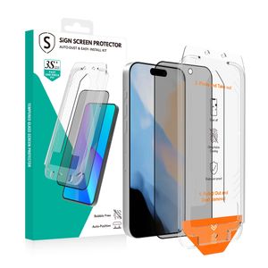 SiGN Skjermbeskytter iPhone 16 Pro/17 – EZ Apply med støvfri applikator